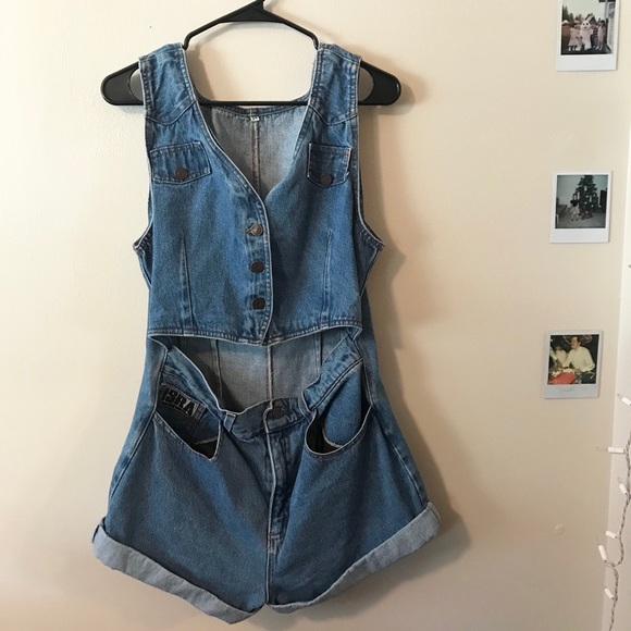 penneys denim jumpsuit